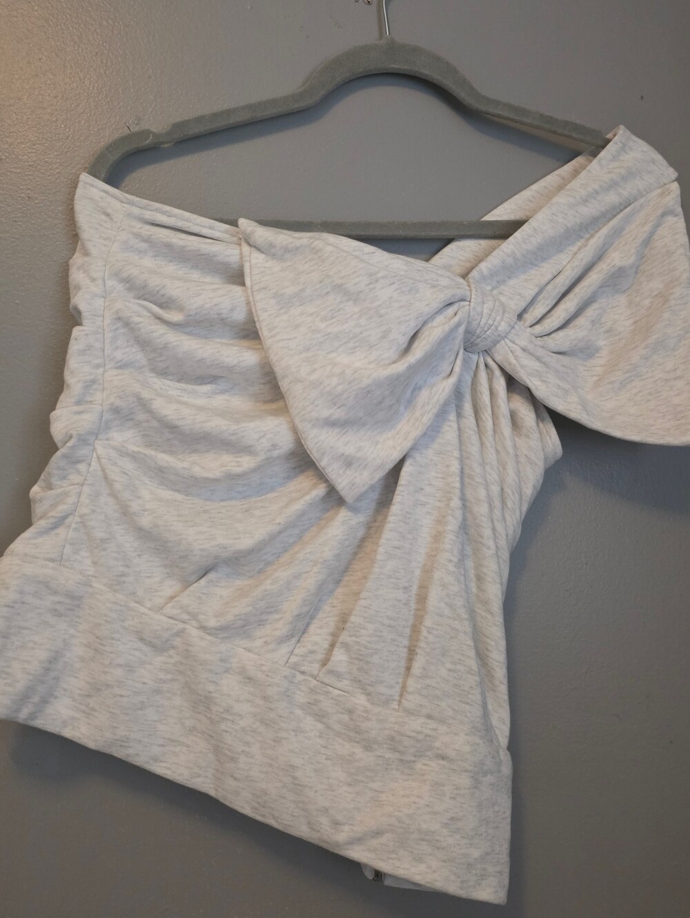 🎀 Current Air (Anthropologie) One-Shoulder Statement Bow Top 🎀